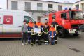 Die Vetreter der Kinder- und Jugendfeuerwehr Halberstadt